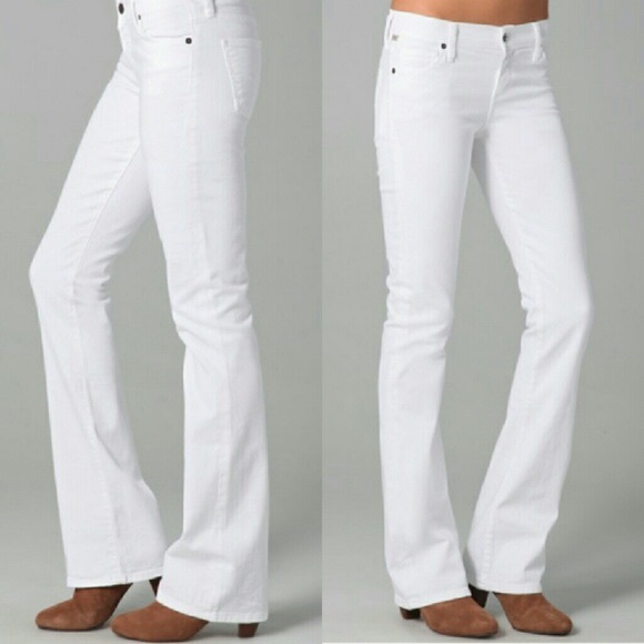 Citizens of Humanity White Boot Cut Jeans - Picture 7 of 9